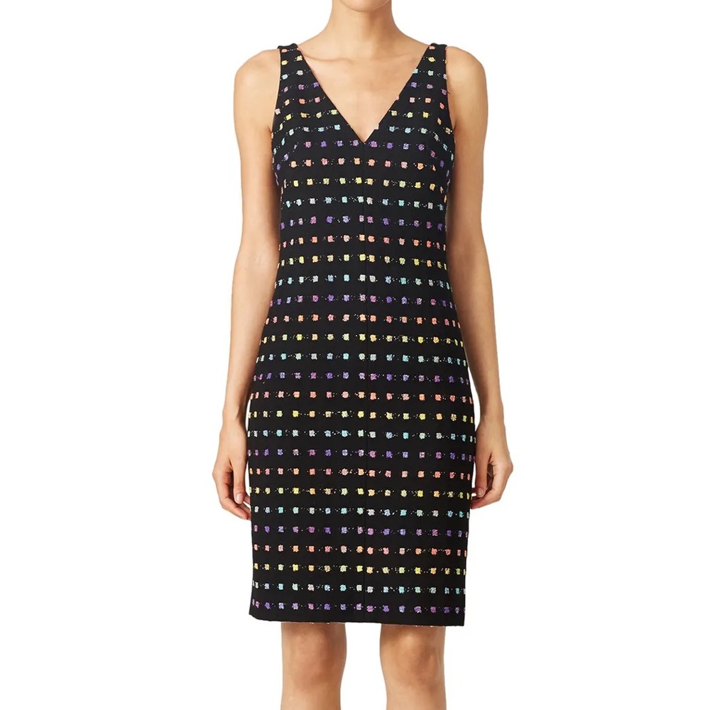 Diane von Furstenberg Minetta Multicolor Tweed Sheath Dress